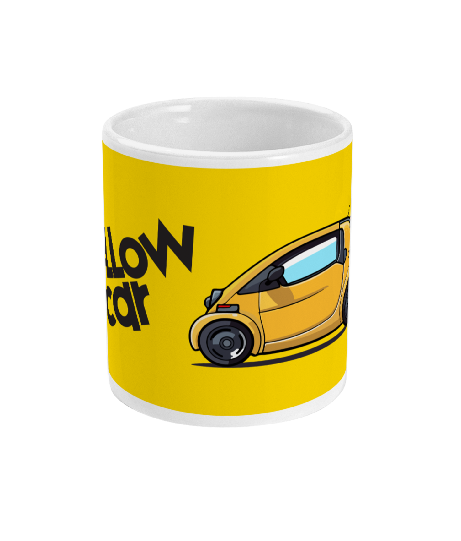 Yellow Car Mug