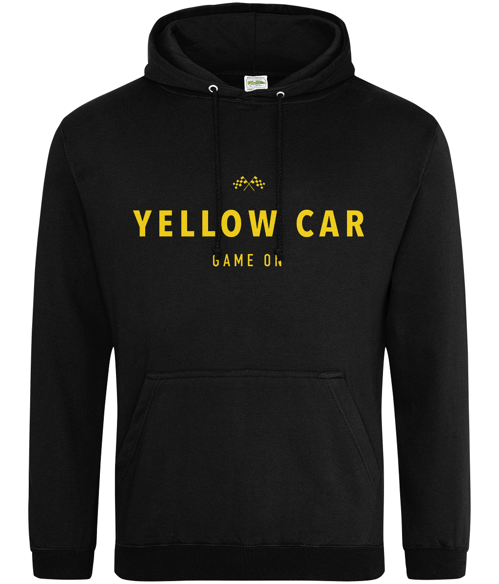 Yellow Car Black Hoodie
